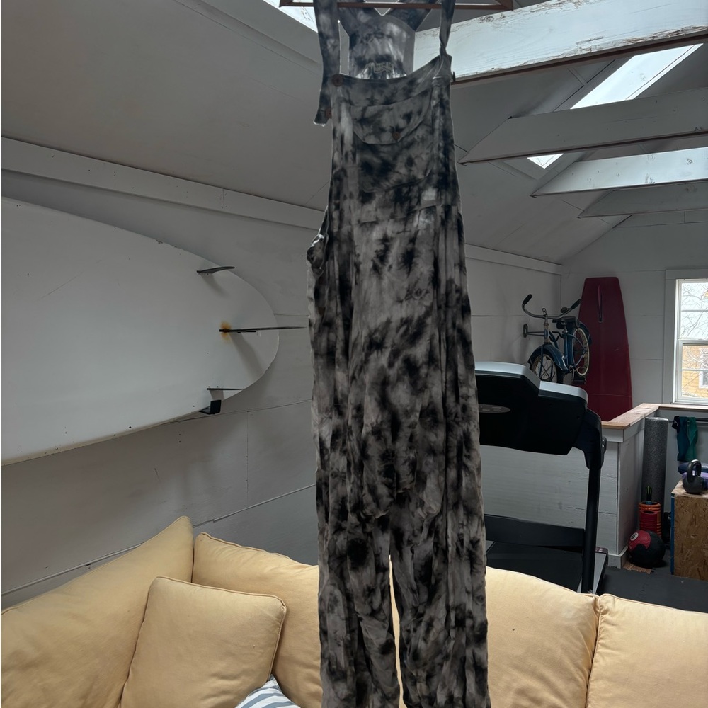 Tree of Life Black and Gray Jumpsuit- Harem